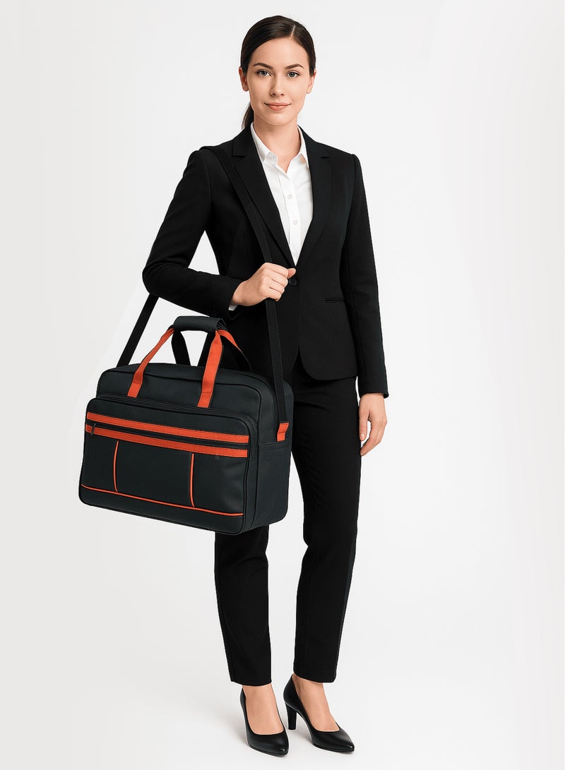 Luxury Multi-Purpose Business Travel Bag – Spacious Design with Multiple Compartments and Adjustable Strap - Image 5