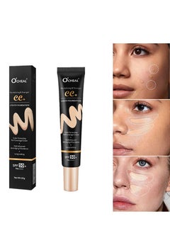 OCHEAL CC+ Liquid Foundation Color Correcting Cream, Full Coverage Foundation With SPF 50+ Whitening Sunscreen, Color Correcting And Brightening Face Cream, Skin Tone Adjusting CC Cream, Ivory  - Image 1