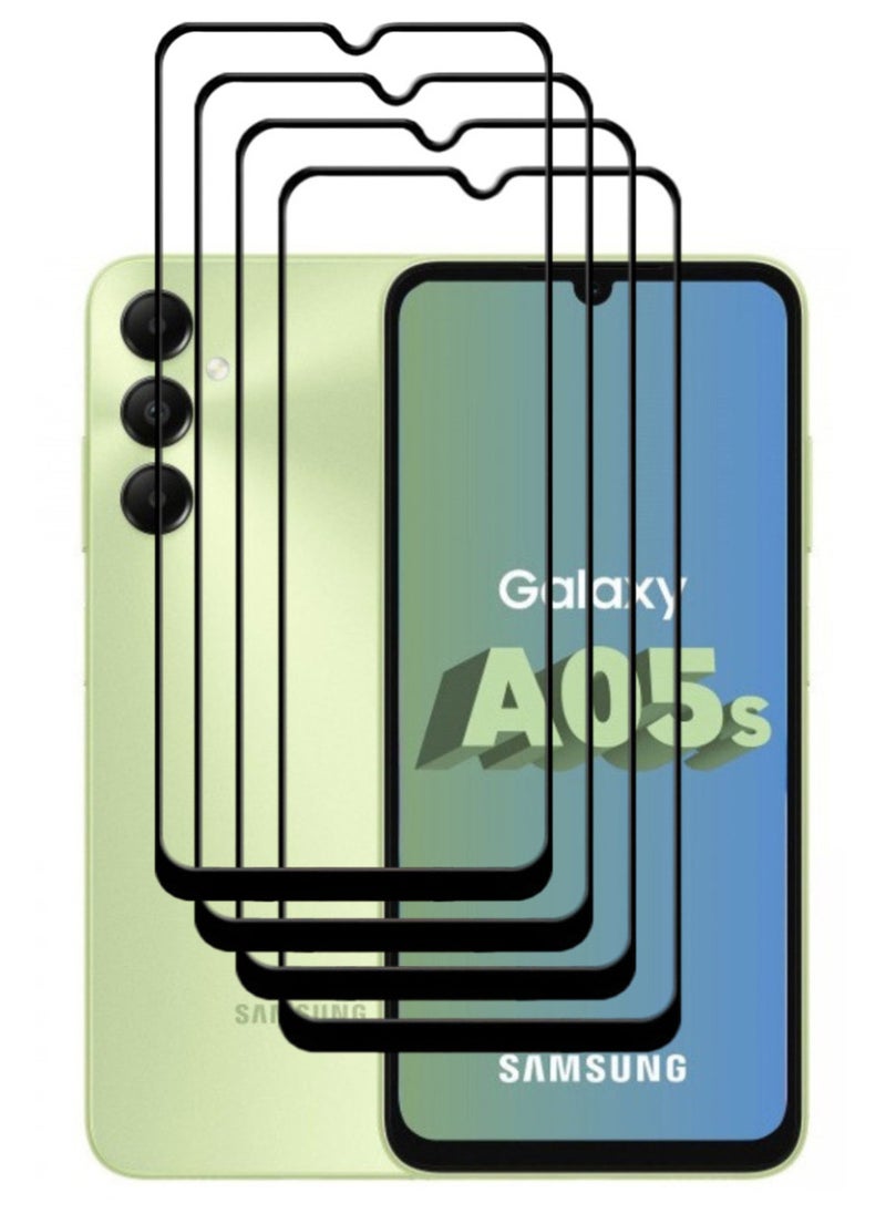 ACLIX 4 Pieces Antistatic ESD Dustproof Premium Quality High Definition Tempered Glass Screen Protector Designed For Samsung Galaxy A05s - Image 1