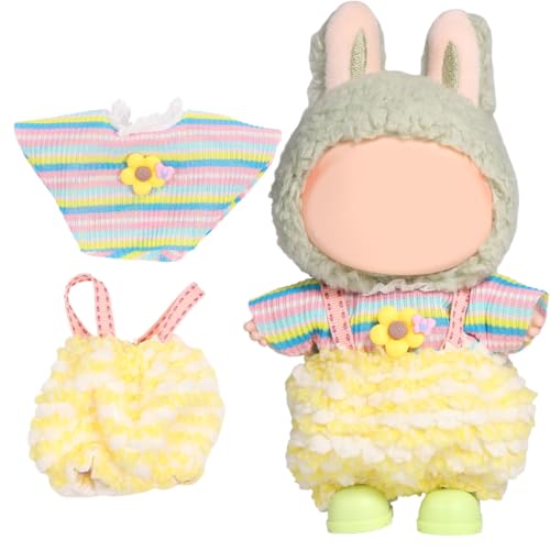 AICase for 17cm Doll ClothesOutfitClothing Set for 17cm Doll3 Piece Set Hat ClothingBoys and Girls Stylish Adorable Clothes Accessories_06 - Image 1