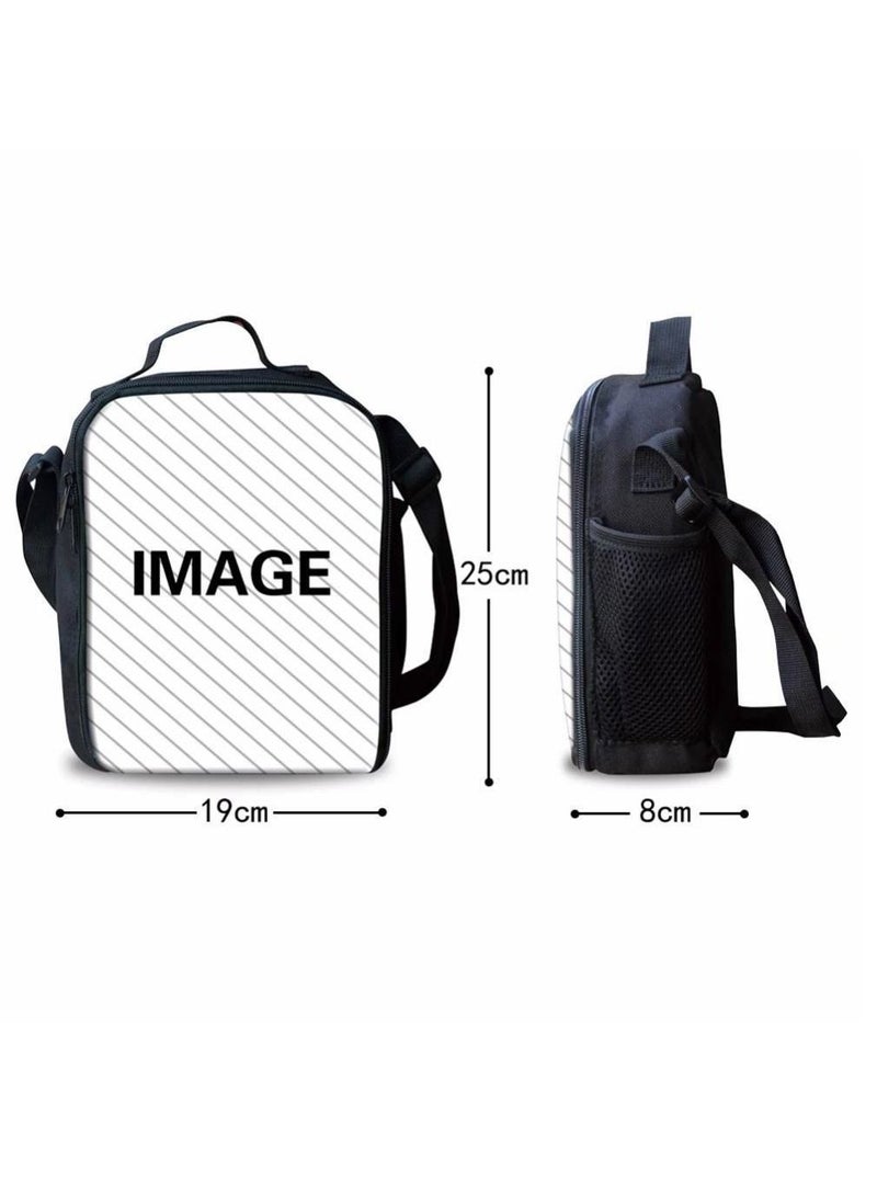 Y&D 3-Piece Pokemon 3D Print Insulated Lunch Backpack Set Multicolour - Image 4