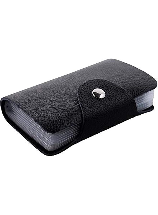 erorex Madeleine 810066 Card Case And Card Organizer Black Madeleine Business Card Organizer Card Holder 810066 Black - Image 1