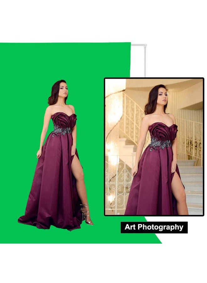 GFCC Green Screen Backdrop Background - 7x10FT Photography Backdrop Photo Background Screen for Video Recording Greenscreen Picture Photoshoot - Image 5