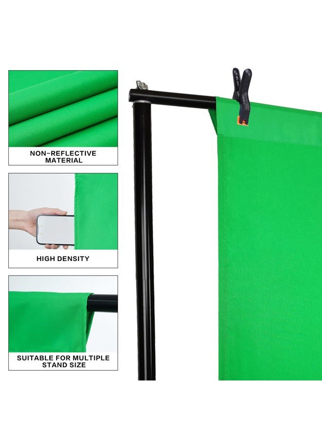 GFCC Green Screen Backdrop Background - 7x10FT Photography Backdrop Photo Background Screen for Video Recording Greenscreen Picture Photoshoot - Image 2