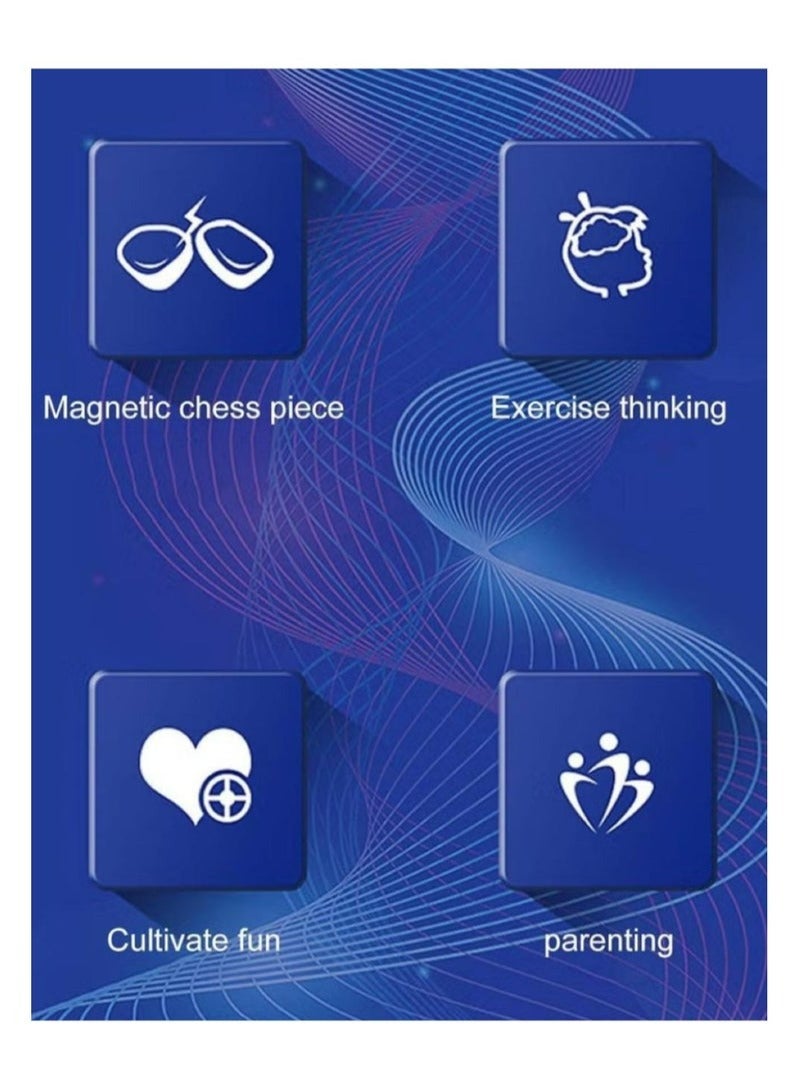 Magnetic Chess Fun Board Game,Fun Table Top Magnet Game,Magnet Board Game,Strategy Game for Kids & Adults,Family Party Games - Image 4