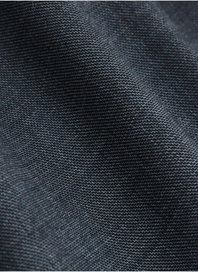 REISS Db Peak Textured Bla