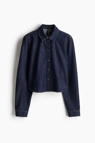 H&M Short Denim Shirt