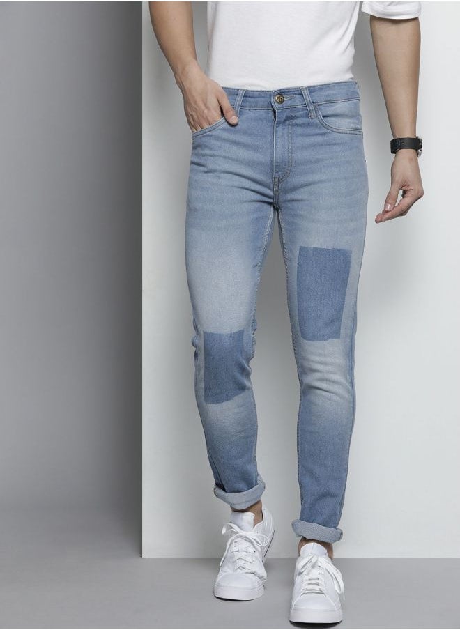 The Indian Garage Co Men Slim Fit Solid Mid-Rise Stretchable Jeans  - Image 1