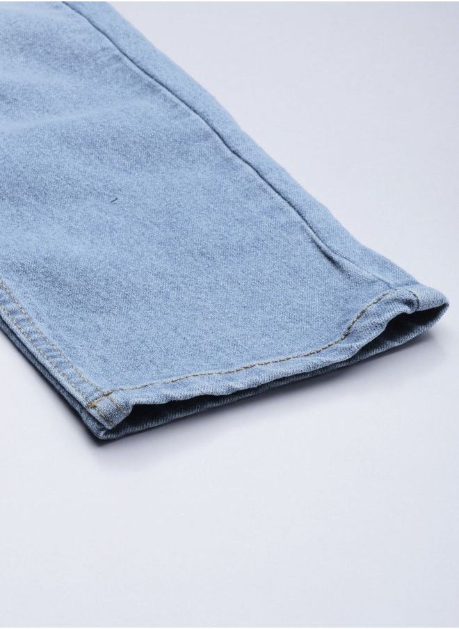 The Indian Garage Co Men Slim Fit Solid Mid-Rise Stretchable Jeans  - Image 5