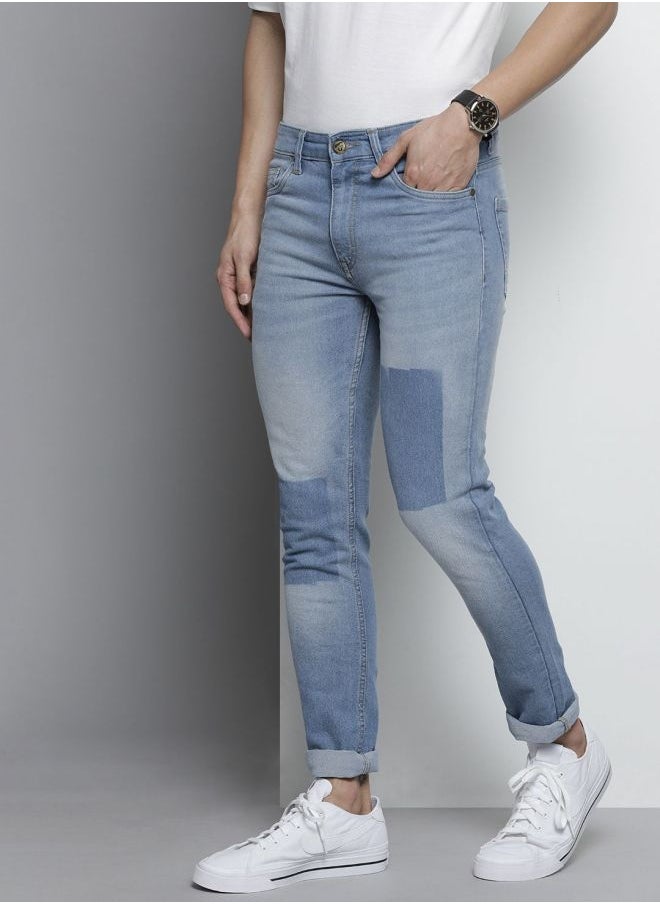 The Indian Garage Co Men Slim Fit Solid Mid-Rise Stretchable Jeans  - Image 2