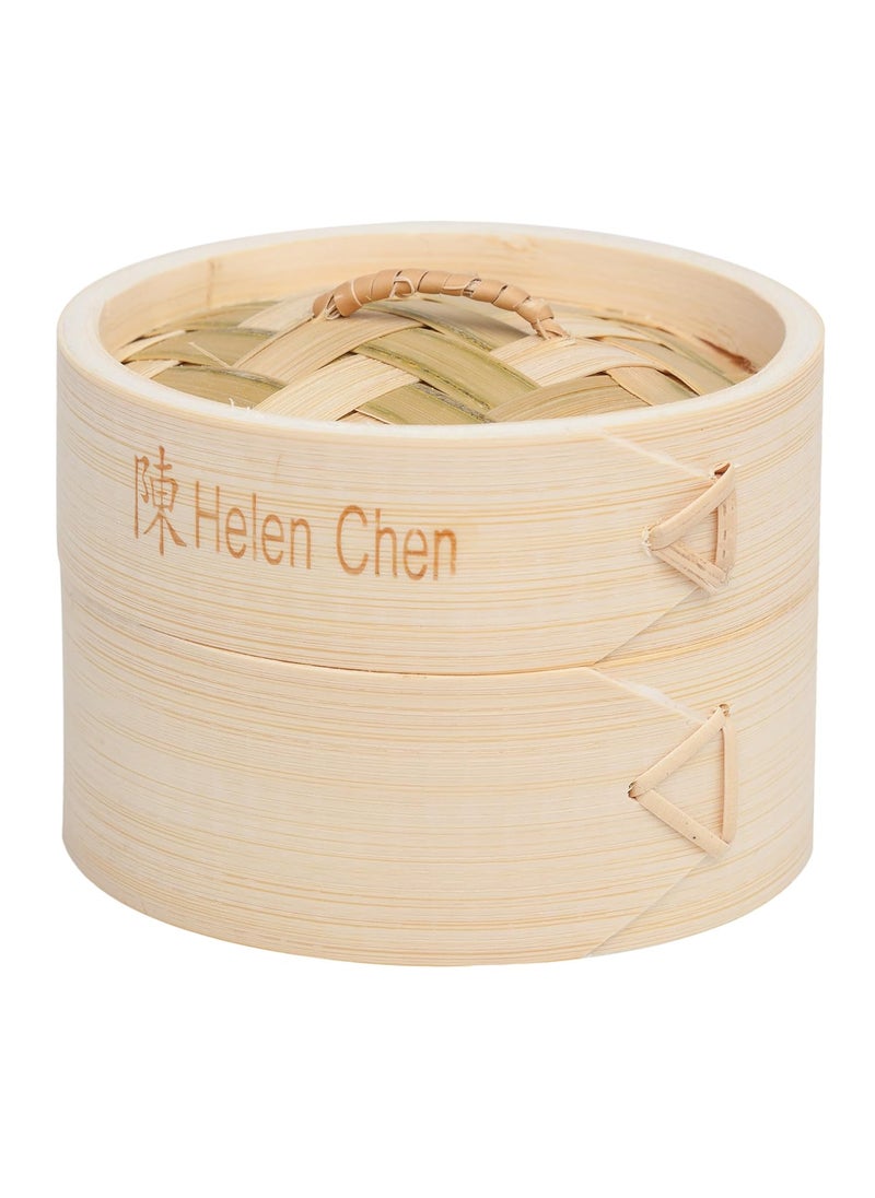Helen's Asian Kitchen - Helen Chen's Asian Kitchen 4-Inch Bamboo Steamers, Set of 2 - Image 1