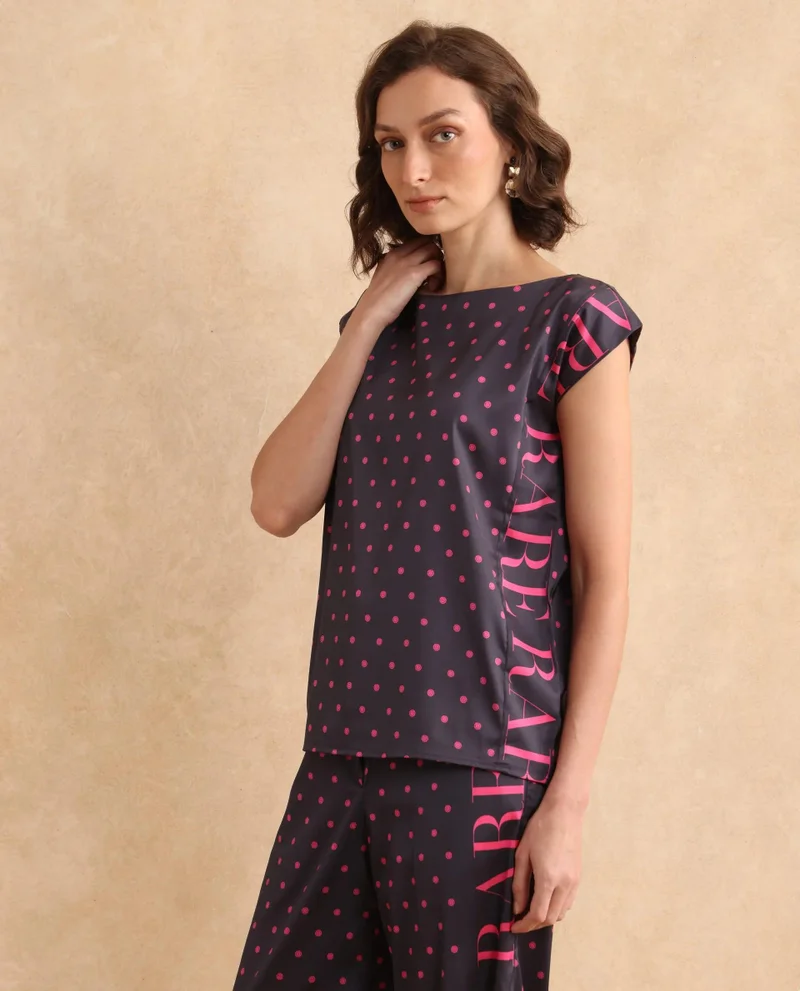 Rareism Women's Polka Print Top