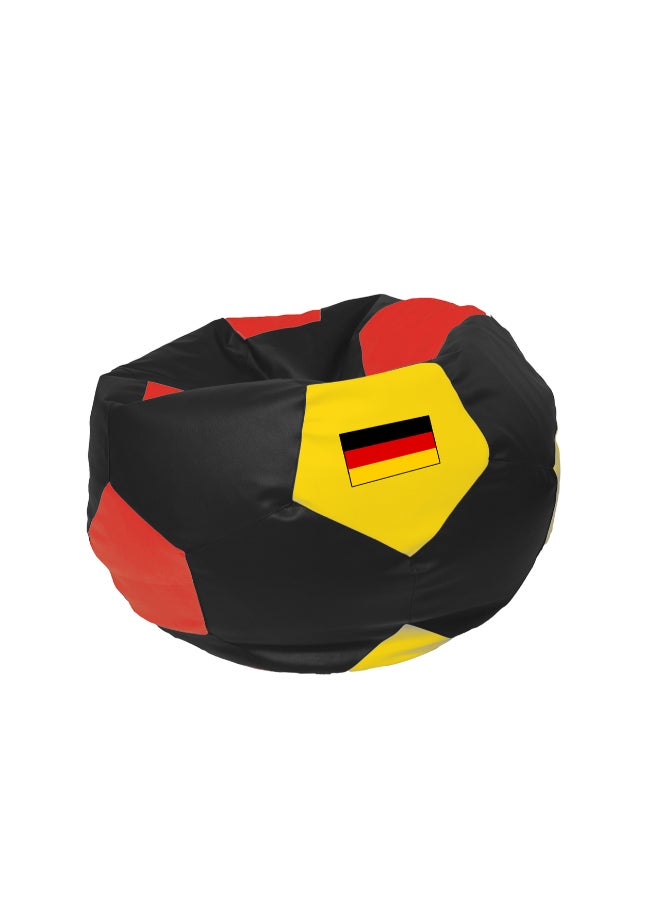 Fatbag Germany Football Style Bean Bag | Germany Flag Print | Faux Leather | Filled Bean Bag for Kids & Adults - Image 2