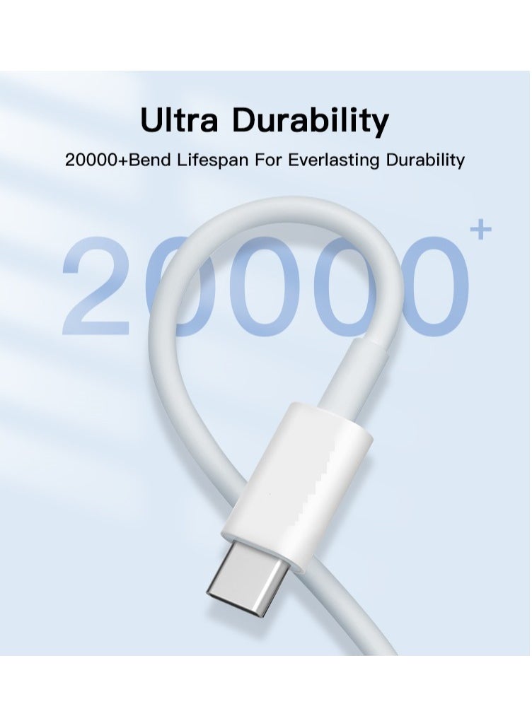 MMG - USB C Cable 100W, USB-C to USB-C Cable  2 meter, USB C Charger Cable for iPhone 15, Mac Book Pro 2020, iPad Pro 2020, Switch, Samsung Galaxy S20 Plus S9 S8 Plus, Pixel, Laptops and lot more - Image 1