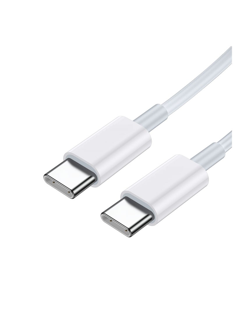 MMG - USB C Cable 100W, USB-C to USB-C Cable  2 meter, USB C Charger Cable for iPhone 15, Mac Book Pro 2020, iPad Pro 2020, Switch, Samsung Galaxy S20 Plus S9 S8 Plus, Pixel, Laptops and lot more - Image 1