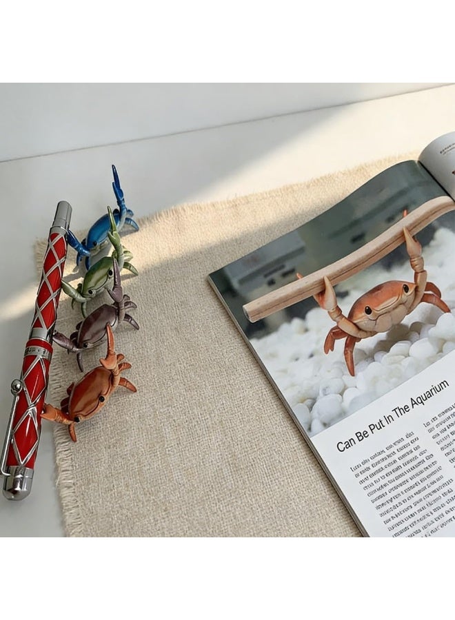 Cute Crab-Shaped Pen Holder, Realistic Desk Crab Shaped Pen Holder, Resin Crabs Glasses Holders, Organizer Decorative Sculpture, Playful Style Workspace Office Study Home Desk Tabletop - Image 5