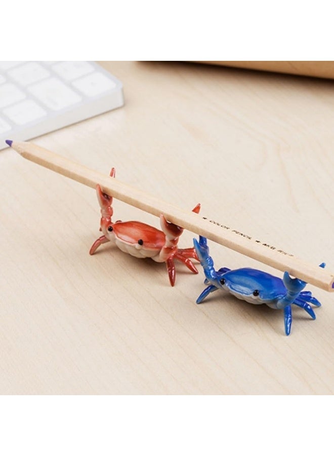 Cute Crab-Shaped Pen Holder, Realistic Desk Crab Shaped Pen Holder, Resin Crabs Glasses Holders, Organizer Decorative Sculpture, Playful Style Workspace Office Study Home Desk Tabletop - Image 3