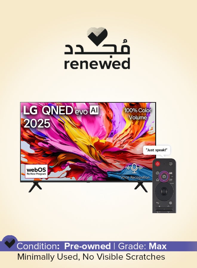 LG Renewed -  65" Smart QNED TV - 4K 65QNED91 Black - Image 1