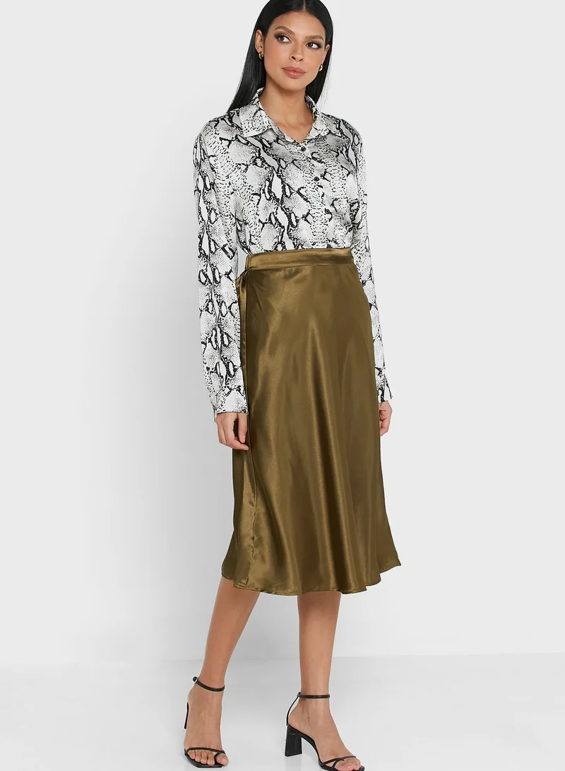 VERO MODA High Waist A-Line Skirt