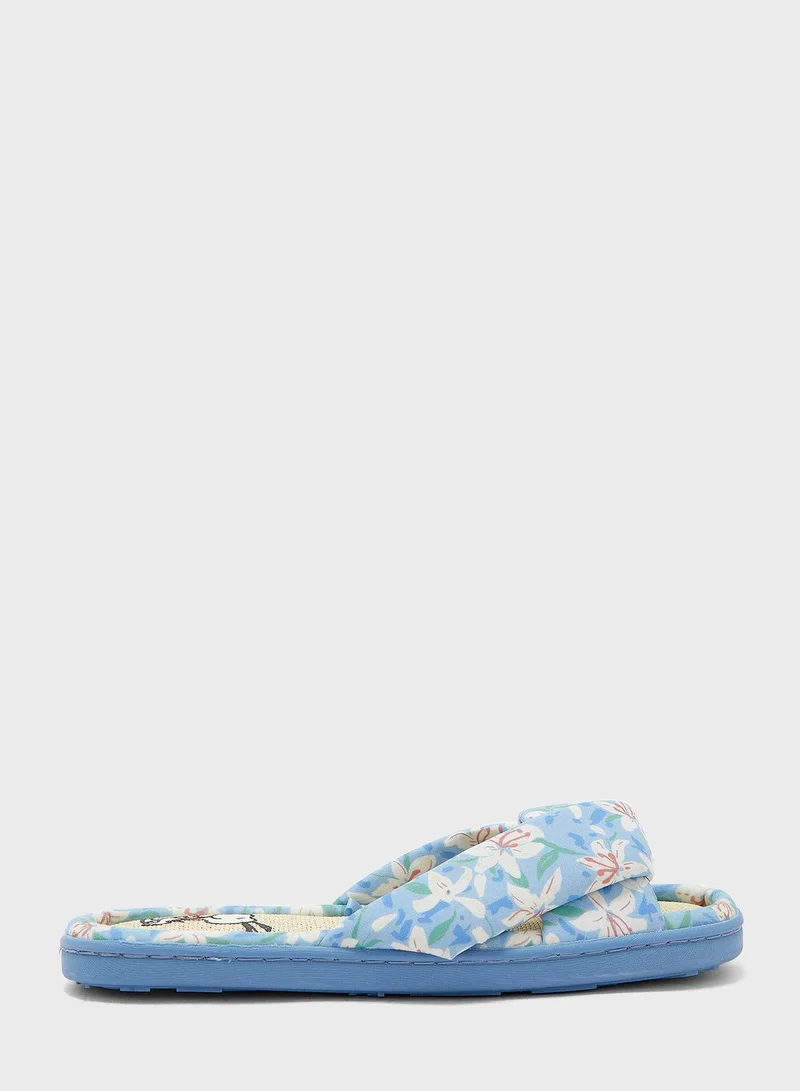 women'secret Front Tie Snoopy Slippers
