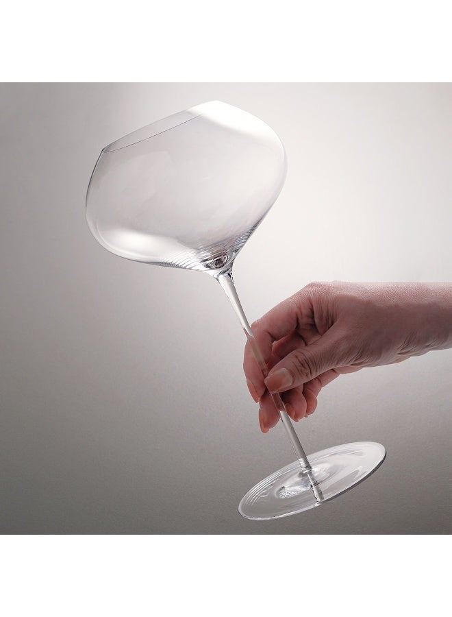 745ml Wine Glasses Set of 2, Handblown Lead-Free Crystal Glass for Orange & Rose Red Wine, Heart-shaped Large Bowl for Enhanced Aroma & Full-Bodied Taste, Elegant Stemware for Gifts, Dining & Home Decor - Image 4