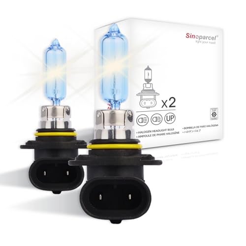 Sinoparcel 9012/HIR2 Halogen High and Low Beam Headlight Bulb 3800K, 150% More Brightness Replacement for Standard 55W Bulb, Pack of 2 - Image 1