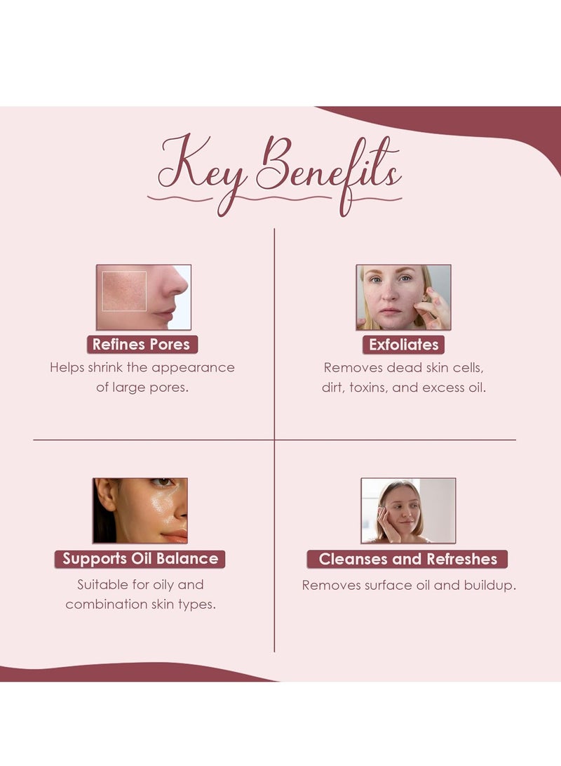 mi nature French Pink Powder | Montmorillonite Rose Pink-Clay | Detox, Exfoliation, Oil Control|100% Pure & Natural Face Mask Skincare |227g - Image 3