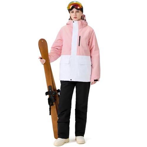 GS SNOWING Women's Ski Jackets and Bib Pants Set Windproof Waterproof Insulated Snowsuit - Image 4