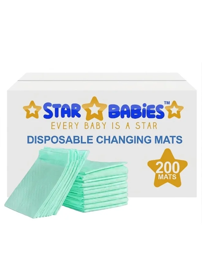 STAR BABiES Star Babies  Disposable Changing Mats  60x90cm- Pack of 200-Green