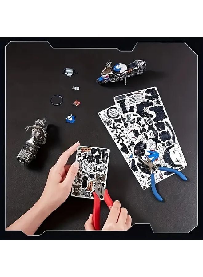 HL Motorcycle 3D Puzzle Model Kit DIY Off Road Action Figure Craft Ornament Gift - Image 5