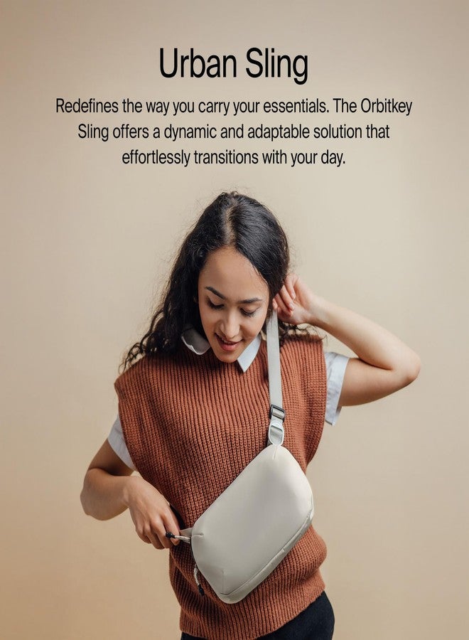 Orbitkey Urban Sling Mini - Compact Crossbody Bag with Adjustable Strap & Quick Access Pockets - Lightweight Everyday Carry Sling for Travel, Work, Gym & Outdoor Adventures (Black) - Image 2