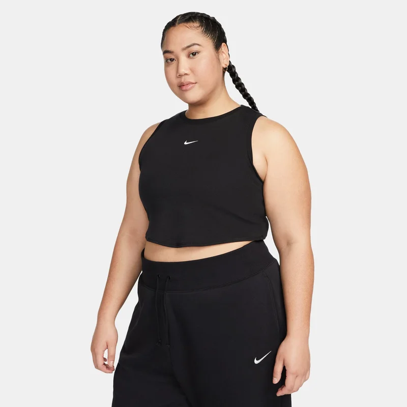 Nike Women's Sportswear Chill Knit Mini-Rib Tank Top (Plus Size)