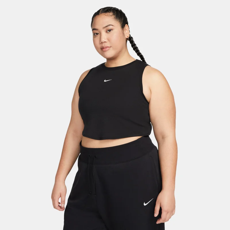 Women's Sportswear Chill Knit Mini-Rib Tank Top (Plus Size)