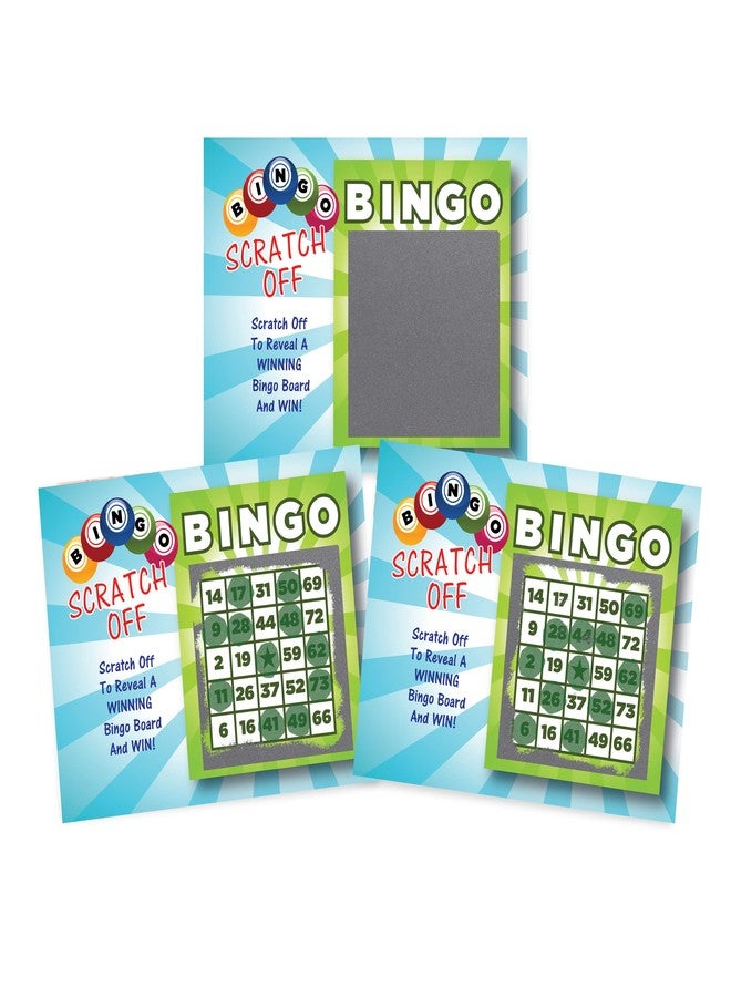 My Scratch Offs Casino Night Party Game Cards - 26 Cards (24 Non-Bingo, 2 Bingo) - Image 1