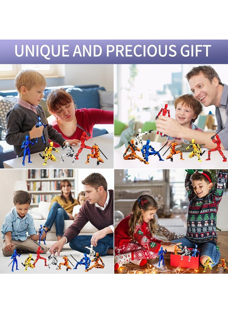 Action Figure T13 Action Figure 3D Printing Robot Lucky 13 Multi-Joint Movable Action Figure Desktop Decoration Game Lovers Need Assembly