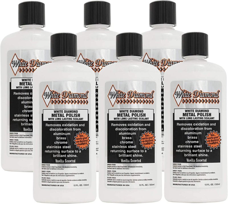 Schultz Laboratories Metal Polish - Perfect for Stainless Steel, Brass, Aluminum, Chrome, Gold, Silver - Multi-Purpose Cleaner, Sealant, Rust Remover/Preventer for Cars, Jewelry, Boats & More - 6 Pack - Image 1