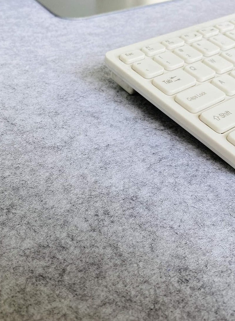 MAOGEDA Multifunctional Felt Desk Mat, Computer Mouse Pad, Office Desk Mat 120cm X 60cm Large Felt Mouse Pad, Extended Gaming Mouse Pad, Computer Desk Mat, Non-slip and Waterproof Office Desk Mat Protector (Light Gray) - Image 4