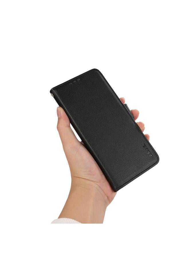 S-TOP Case For Redmi Turbo 4 ABEEL Side-Magnetic Litchi Pattern Leather RFID Phone Case - Image 5