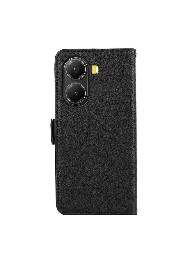 S-TOP Case For Redmi Turbo 4 ABEEL Side-Magnetic Litchi Pattern Leather RFID Phone Case - Image 3