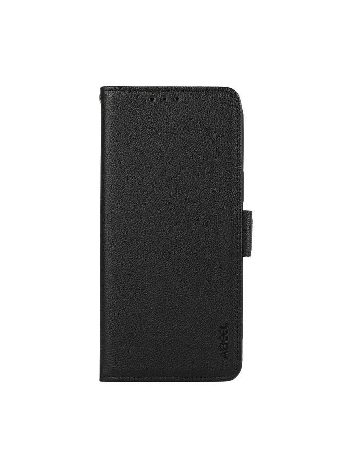 S-TOP Case For Redmi Turbo 4 ABEEL Side-Magnetic Litchi Pattern Leather RFID Phone Case - Image 2