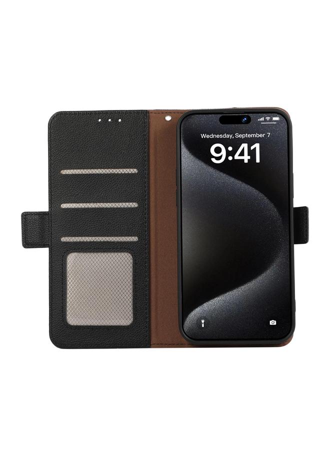 S-TOP Case For Redmi Turbo 4 ABEEL Side-Magnetic Litchi Pattern Leather RFID Phone Case - Image 4