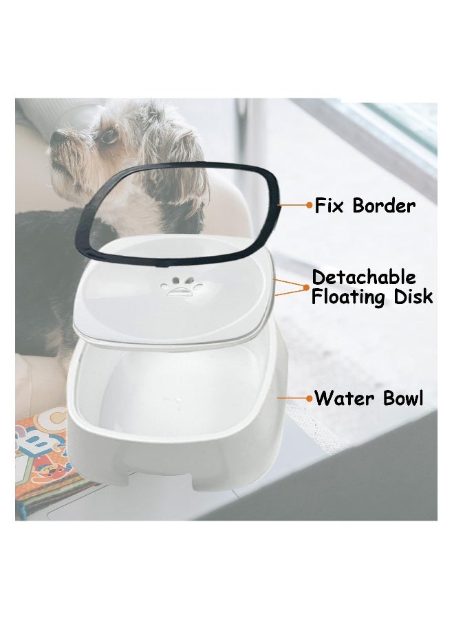 Dog Water Bowl, 35oz/1L No Spill Dog Bowl, Non-Slip Slow Water Feeder Pet Water Dispenser, No Tip Pet Bowl, No Splash Drinking Bowl for Dogs and Cats Travel Vehicle Carried - Image 2