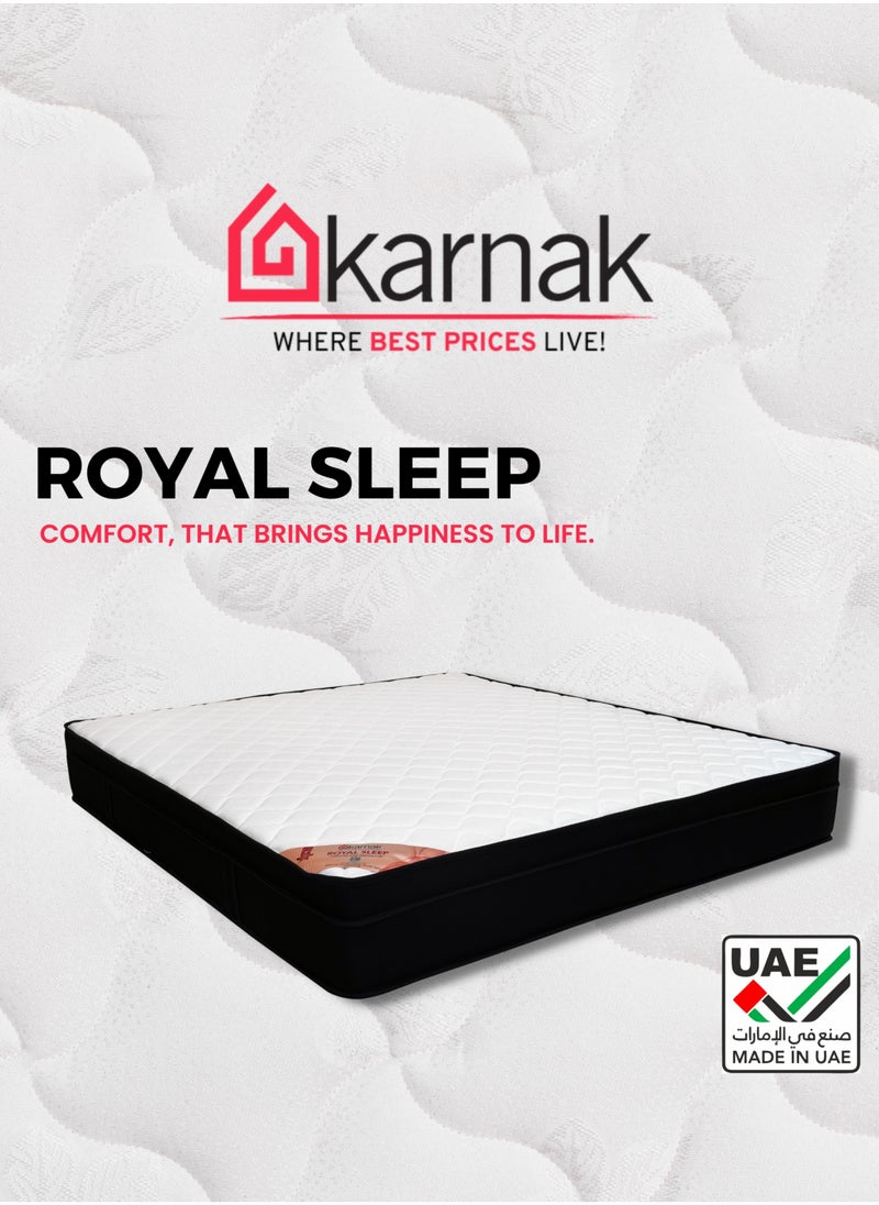 KARNAK Karnak Royal Sleep Euro Top Bonnell Spring Mattress (Medium Firm Feel) Thickness 26cm - 135 x 190cm (USA - Full/UK - Double Size)  - Image 2