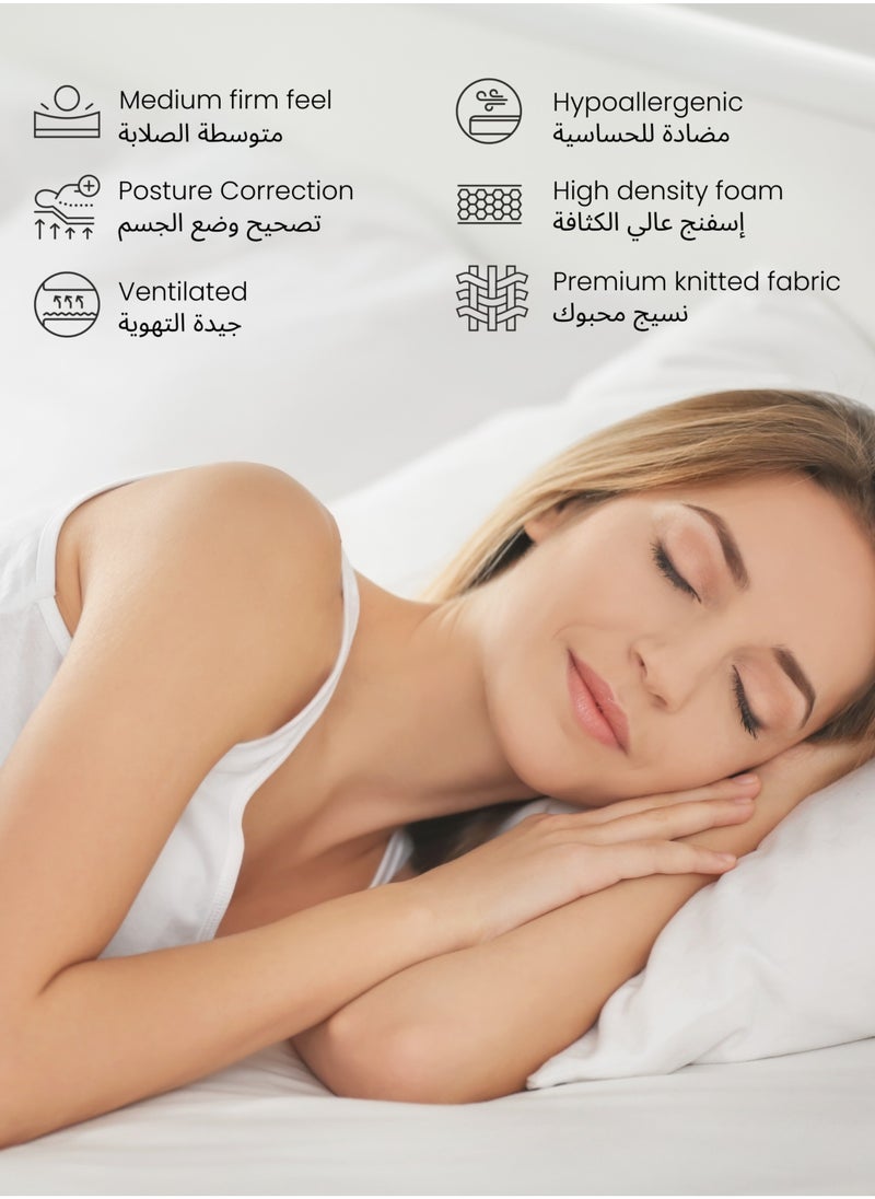 KARNAK Karnak Royal Sleep Euro Top Bonnell Spring Mattress (Medium Firm Feel) Thickness 26cm - 135 x 190cm (USA - Full/UK - Double Size)  - Image 4