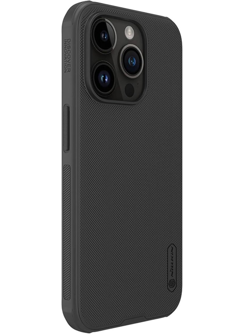 Nillkin Nillkin High Quality Super Frosted Shield Pro For Apple iPhone 15 Pro Max (Without Logo cutout) Black  - Image 4