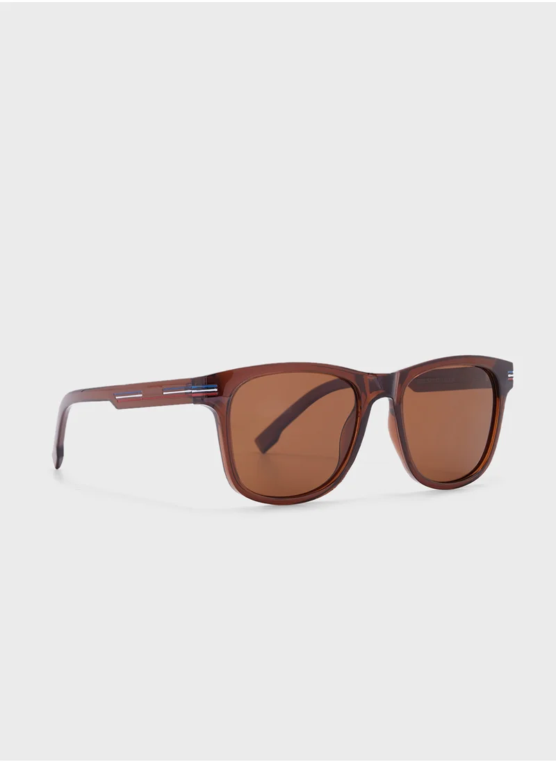 Seventy Five Polarized Lens Wayfarer Sunglasses