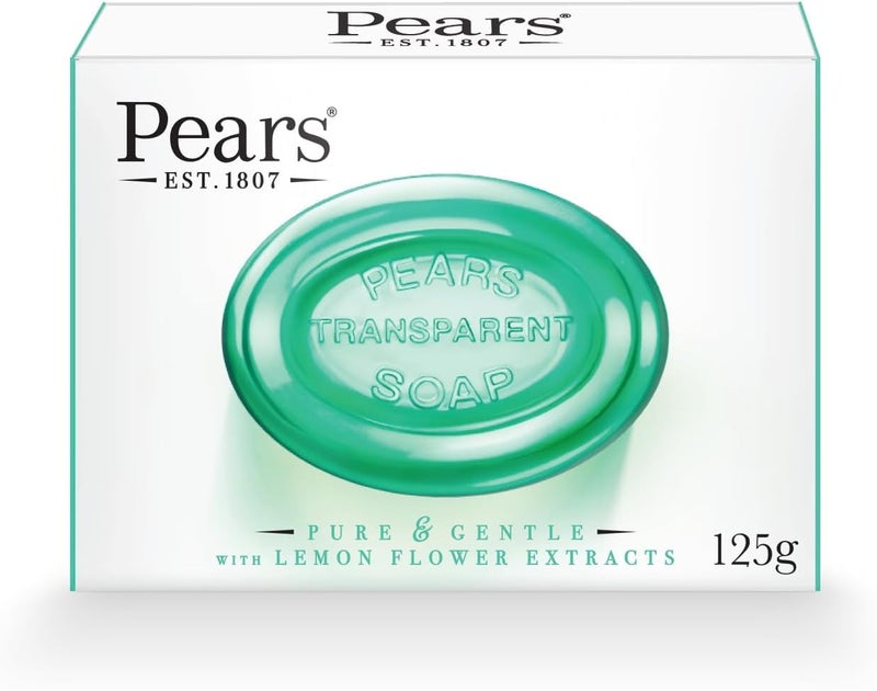 Pears Soap Oil Clear with Lemon Flower Extract, 4.4 oz
