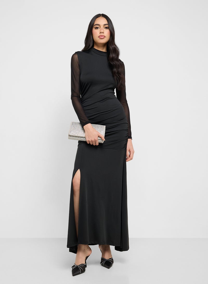 Ginger Mesh Sleeve Maxi Dress - Image 1