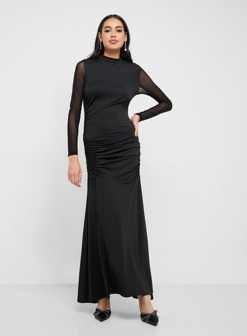 Ginger Mesh Sleeve Maxi Dress - Image 4
