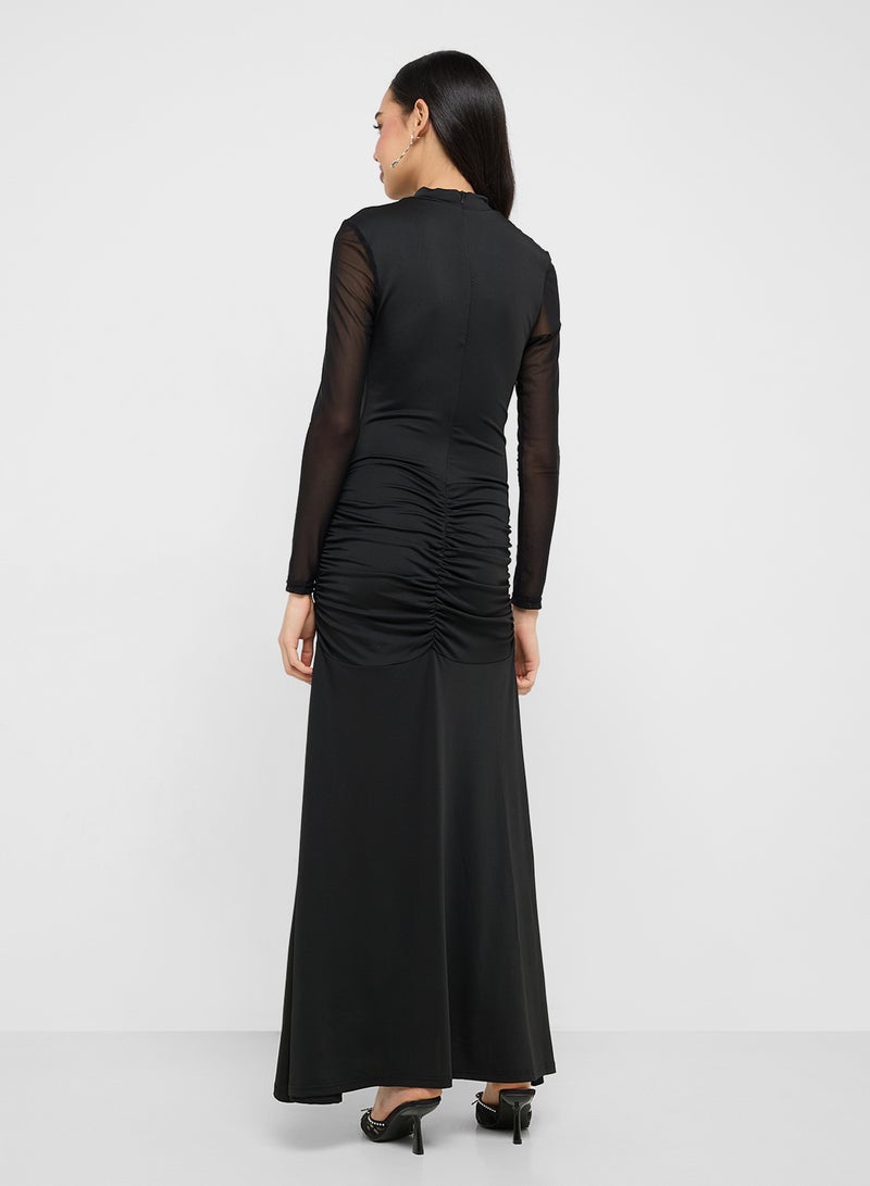 Ginger Mesh Sleeve Maxi Dress - Image 2